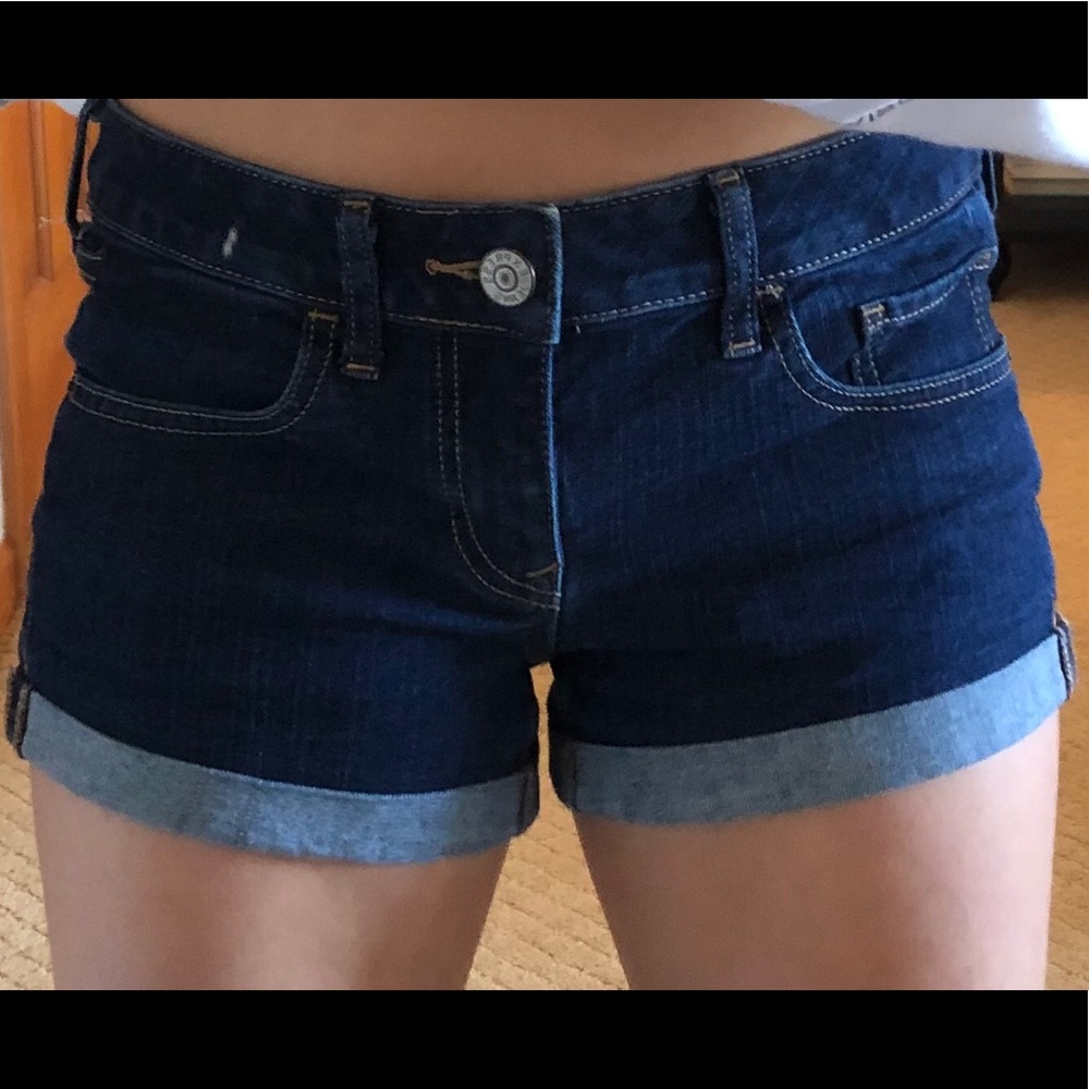 Dark Blue, Low Rise, Express Jeans, Jean Shorts!